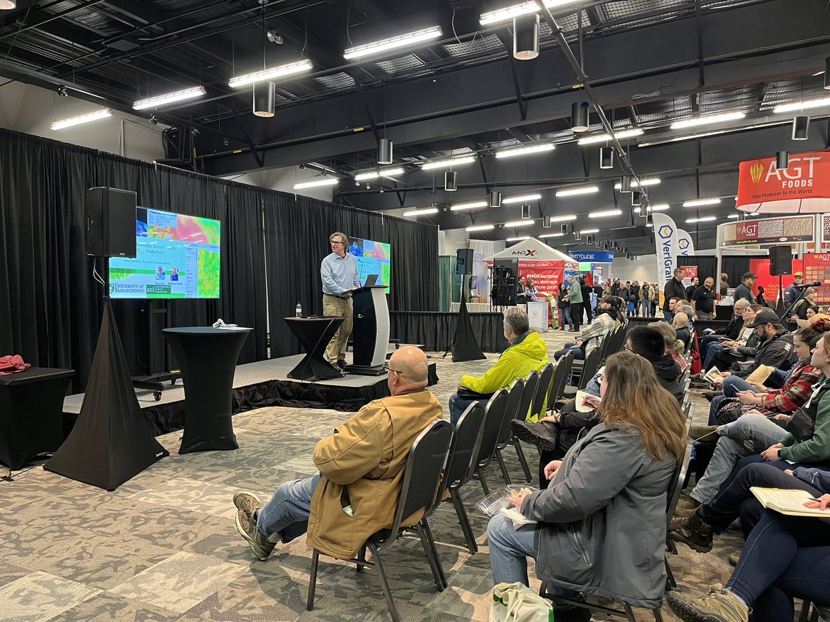 Ready for a great presentation on remote sensing and crop production with Dr. Steve Shirtliffe!