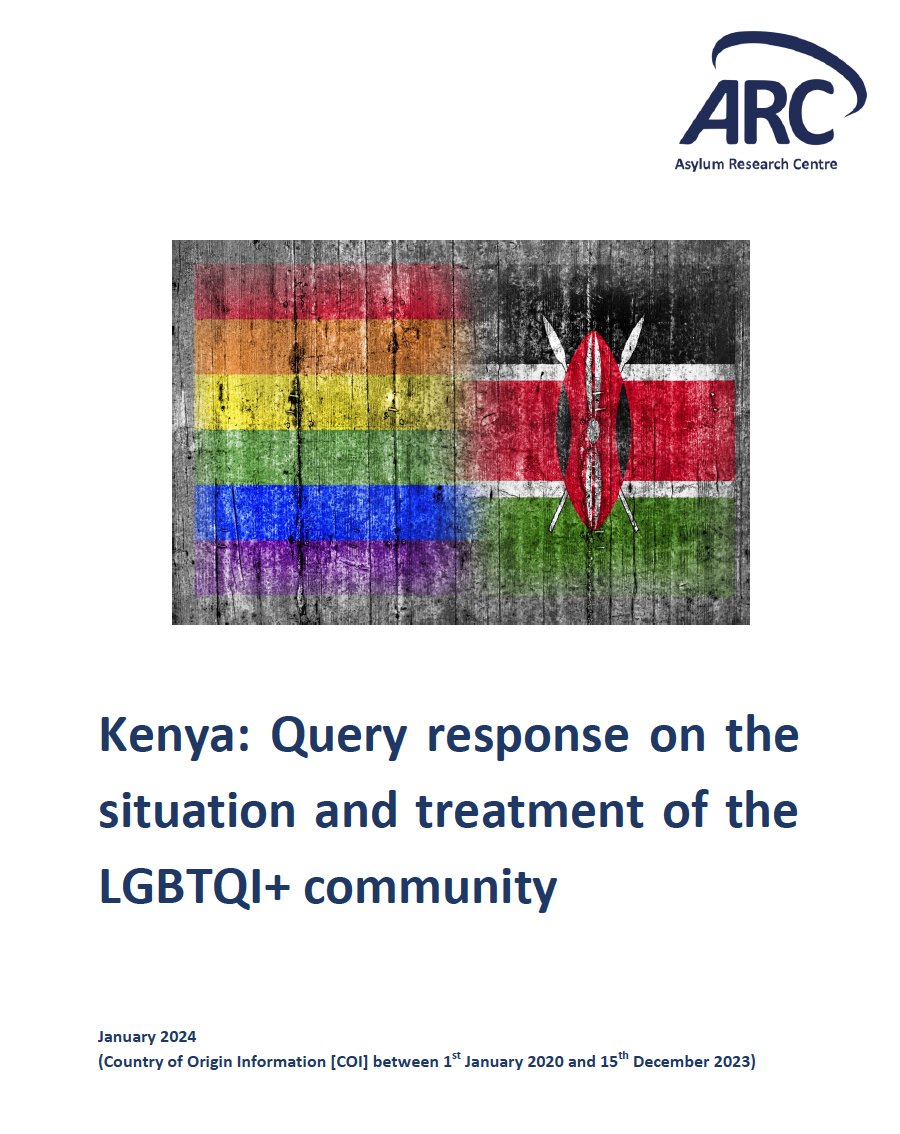 Commissioned by UNHCR, we just published two reports focusing on the situation and treatment of the LGBTQI+ community in Iran and Kenya respectively between January 2020 and July 2023: asylumresearchcentre.org/publications/ 
#countryoforigin #iran #kenya #asylum #evidence #decisionmaking