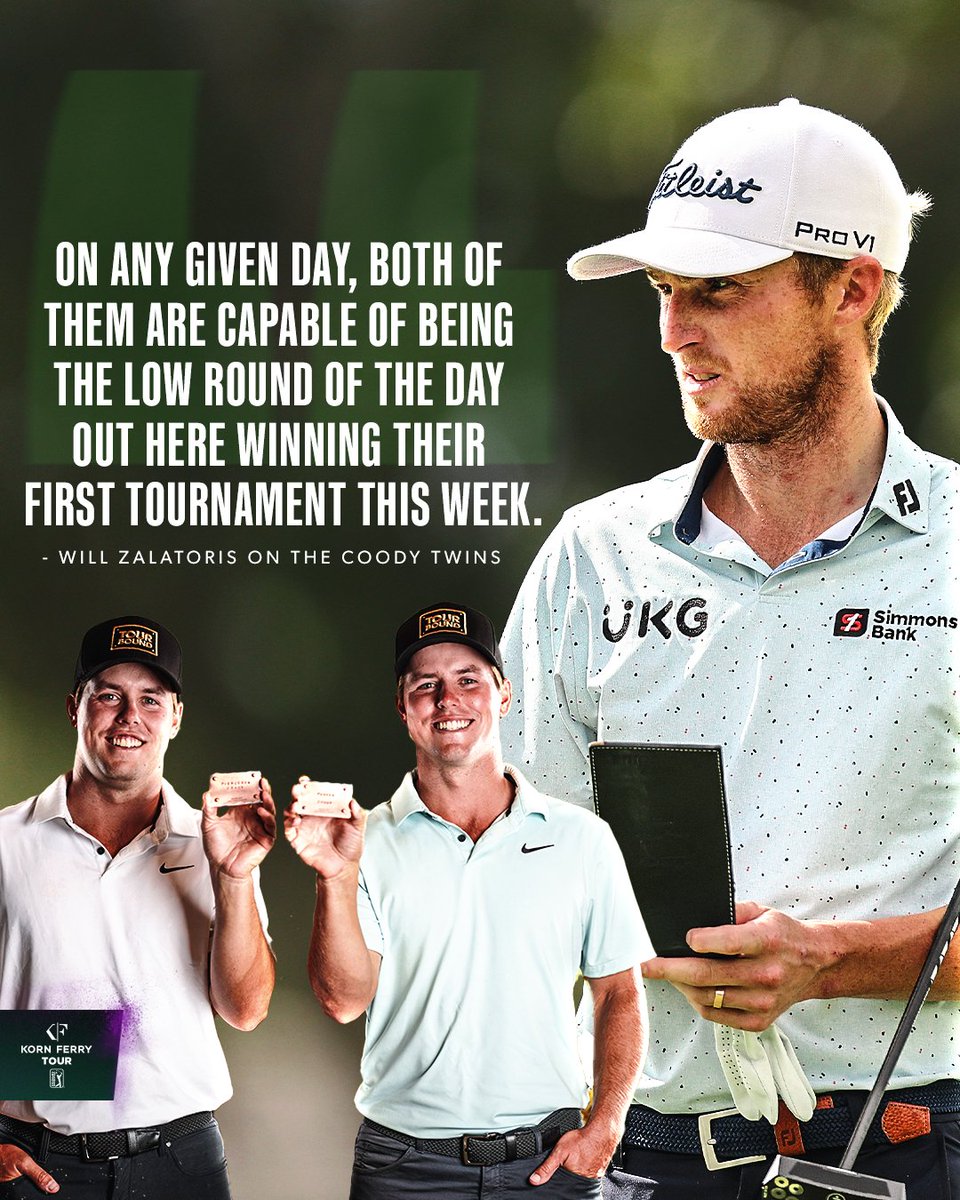 KornFerryTour's tweet photo. Look out for the Coody twins 👀

Pierceson and Parker Coody will make their first starts as PGA TOUR members this week @SonyOpenHawaii. https://t.co/MixtHe12LT