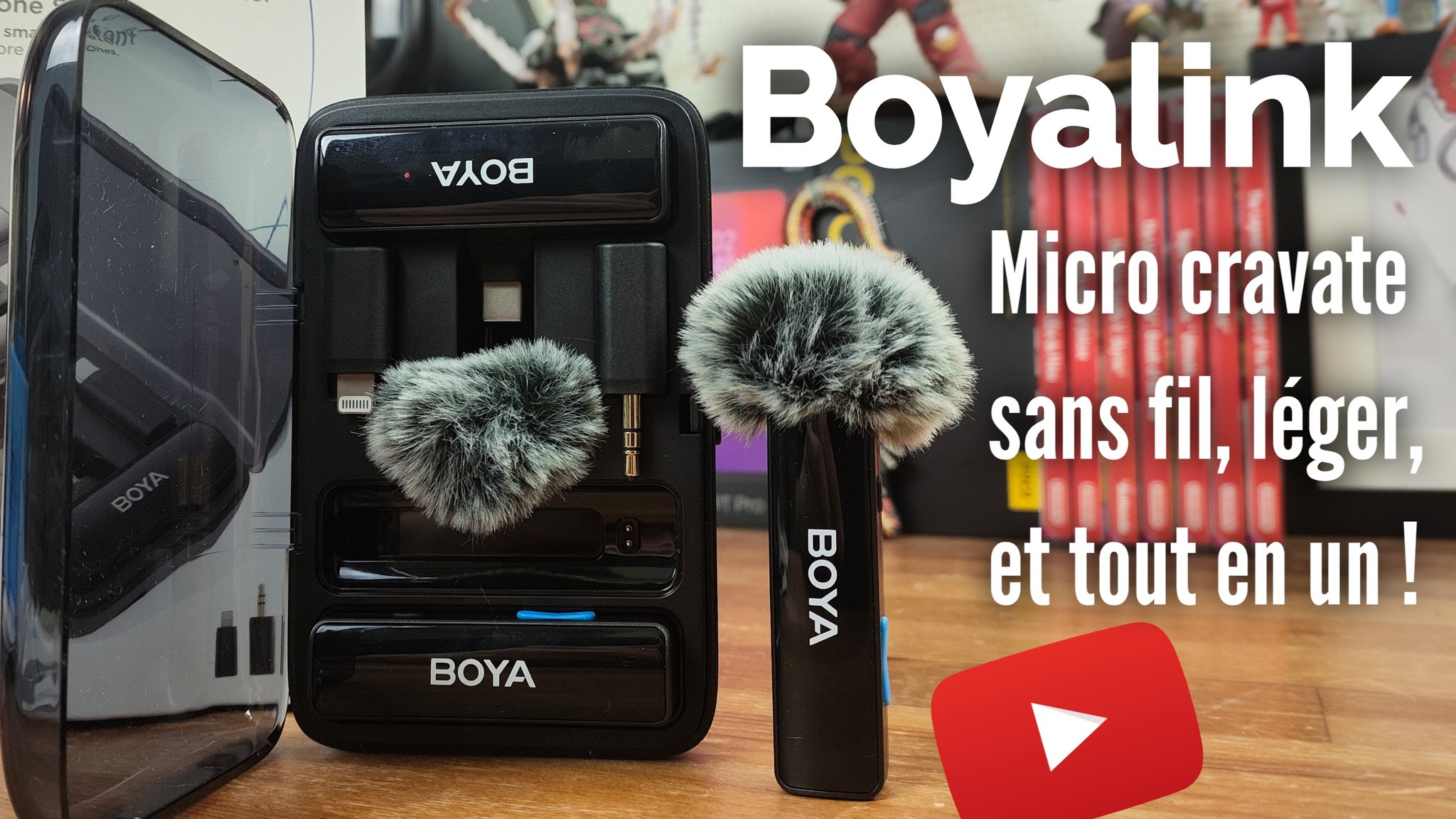 Microphone Cravate Boya pour Smartphone/Camera 