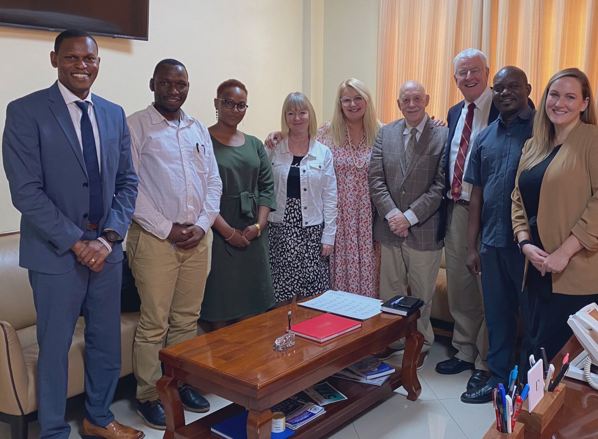 Had a wonderful visit to @muhimbiliuniver today with @sunguyab to discuss our Tanzanian collaborations between MUHAS, @umnmedschool, and @PublicHealthUMN training future healthcare providers in SRH funded by @NICHD_NIH. Advancing SRH efforts worldwide!
