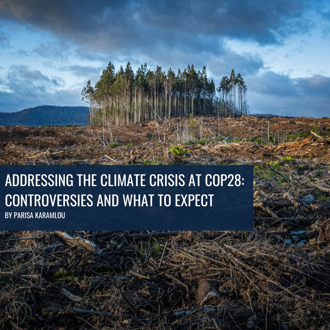 In our latest NewsWatch article, Parisa Karamlou explores the complexities and controversies of the COP28 summit.

Check out the full article here:
bit.ly/3RPU8cF

#COP28 #ClimateCrisis #ParisAgreement #SustainableFuture