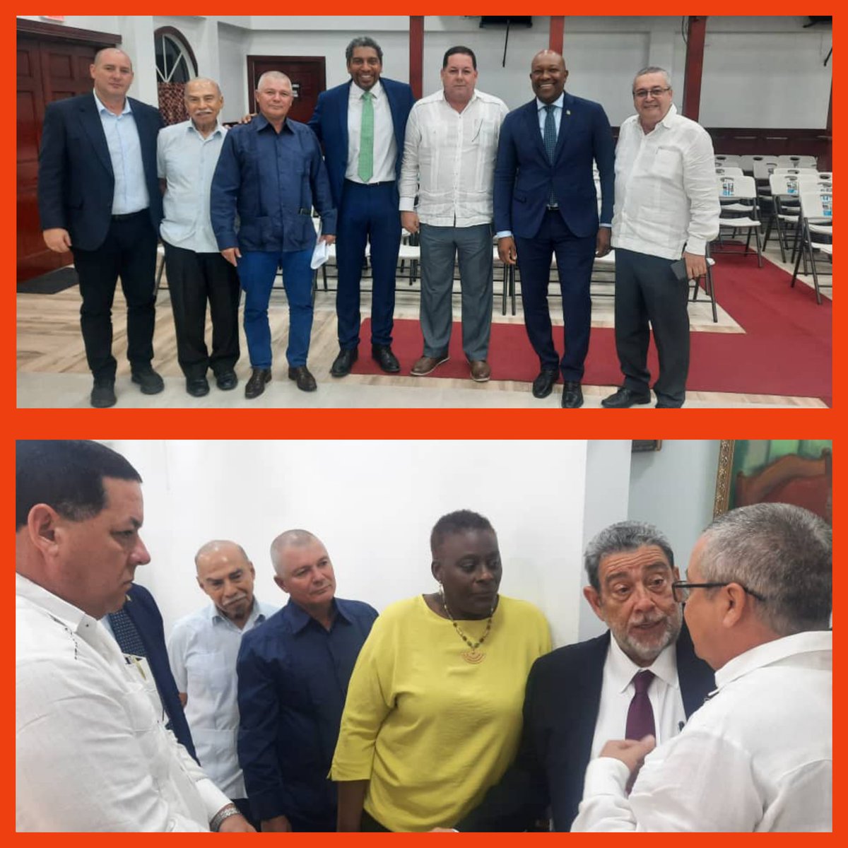 Manuel Sobrino (@sobrinom_manuel) on Twitter photo Recibe el 1er Ministro de #SanVicenteYLasGranadinas y varios Ministros,a la Delegaci贸n del <a href="/minalcuba/">Ministerio de la Industria Alimentaria de Cuba</a> que actualmente se encuentra de visita en este pa铆s. Se avanza en la concertaci贸n de negocios conjuntos que permitir谩n impulsar el desarrollo de dos pa铆ses hermanos
#MinalXCuba馃嚚馃嚭 Recibe el 1er Ministro de #SanVicenteYLasGranadinas y varios Ministros,a la Delegaci贸n del <a href="/minalcuba/">Ministerio de la Industria Alimentaria de Cuba</a> que actualmente se encuentra de visita en este pa铆s. Se avanza en la concertaci贸n de negocios conjuntos que permitir谩n impulsar el desarrollo de dos pa铆ses hermanos
#MinalXCuba馃嚚馃嚭