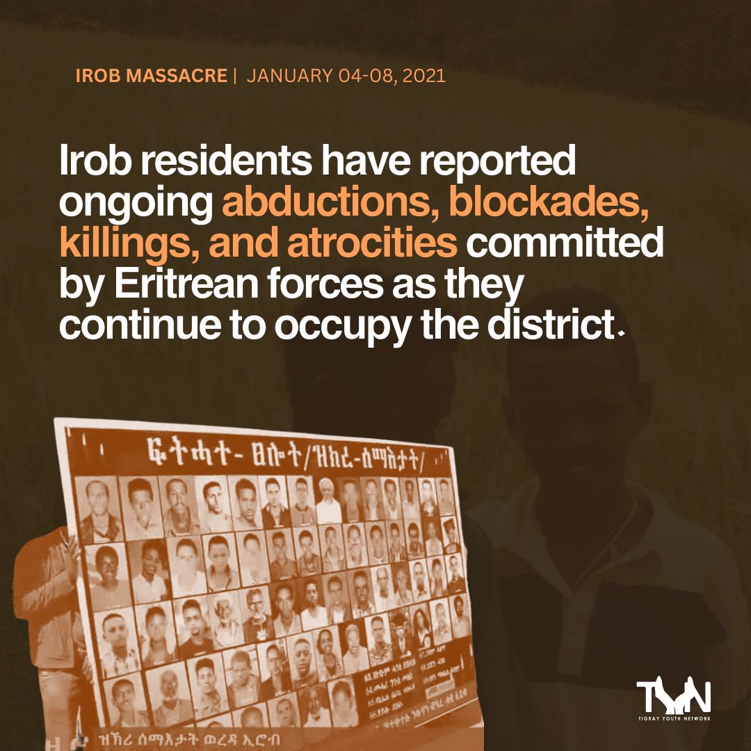 We solemnly remember the Irob Massacre, a tragic chapter in our history that deeply affected our community. 

#IrobMassacre