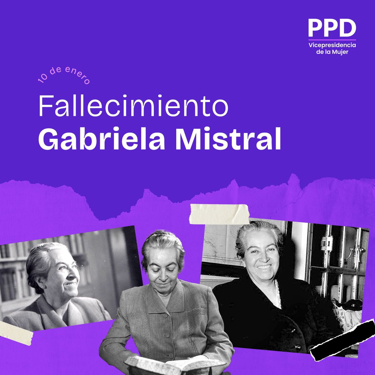 A 67 años del fallecimiento de la gran poetisa chilena Gabriela Mistral conmemoramos su vida, y destacamos su gran labor en la defensa de la educación pública y en la lucha por los derechos de niños y niñas.