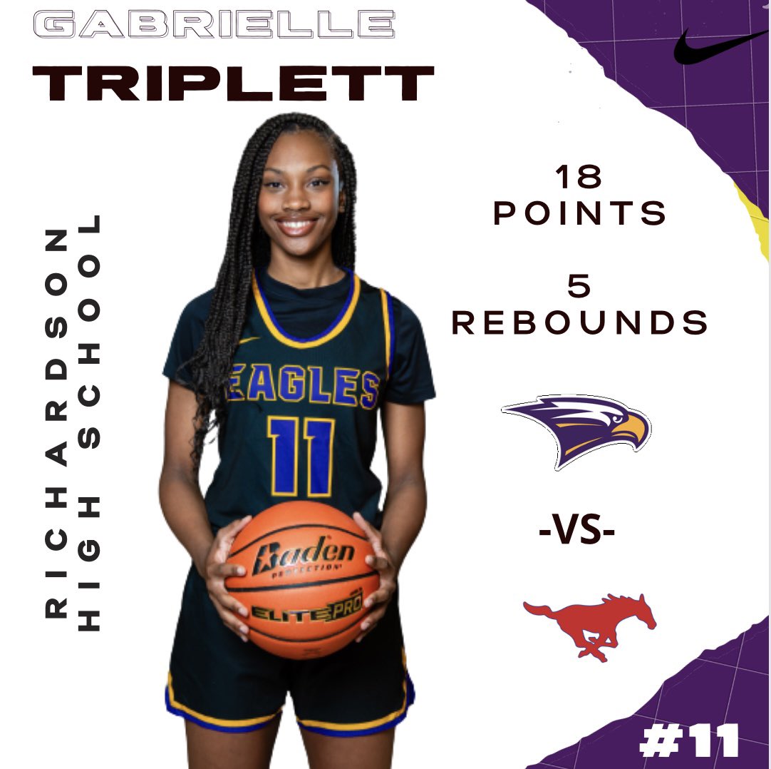 🔥🔥🔥STATS v Pearce 
Sr. G <a href="/GabrielleTrip/">Gabrielle Triplett</a> 
we 👀 you 👏🏽👏🏽👏🏽 <a href="/RichardsonHS1/">Richardson HS</a> #goldblooded #txhshoops