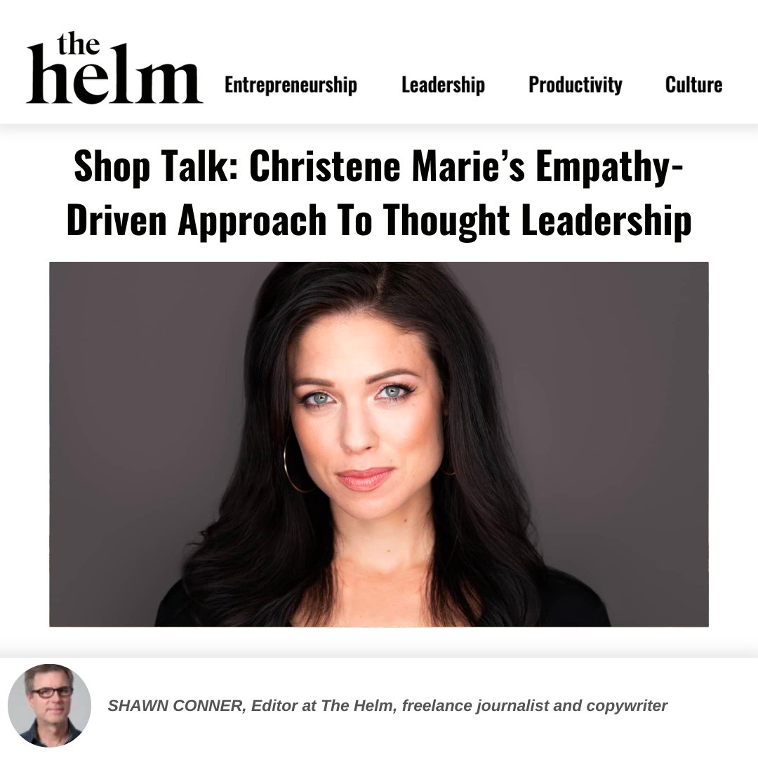 Christene Marie, CEO of The Knowing Agency is not only a thought leader but also one of the leads in a made-for-TV Christmas movie that hit the airwaves during the holidays.🤯 Find out her 2c on starting a business, her philosophy of branding, and more: bit.ly/3tEnbrL