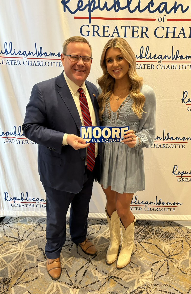 timmoorenc's tweet image. Appreciative of the support from Riley Gaines who is a pioneer in her fight to protect Women’s Sports.  She was a great partner with us in the legislature when we passed the Protect Women’s Sports legislation this session. #ncpol #meckgop