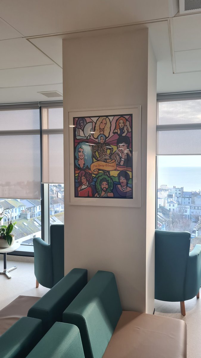 Delighted to have these beauties on the walls of the new Lawson Unit. Thanks to the amazing Brighton drag queens for the FANTASTIC fundraising event at @LegendsBrighton and to @box_brighton for the supply of the amazing artwork!!