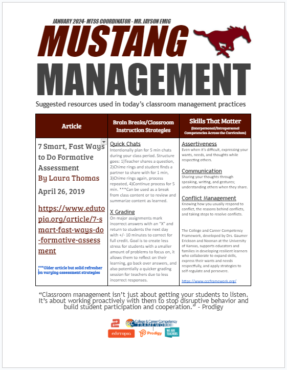 My January edition of Mustang Management <a href="/LMS_Mustangs/">Lakewood Middle</a> <a href="/USD305/">SalinaPublicSchools</a>