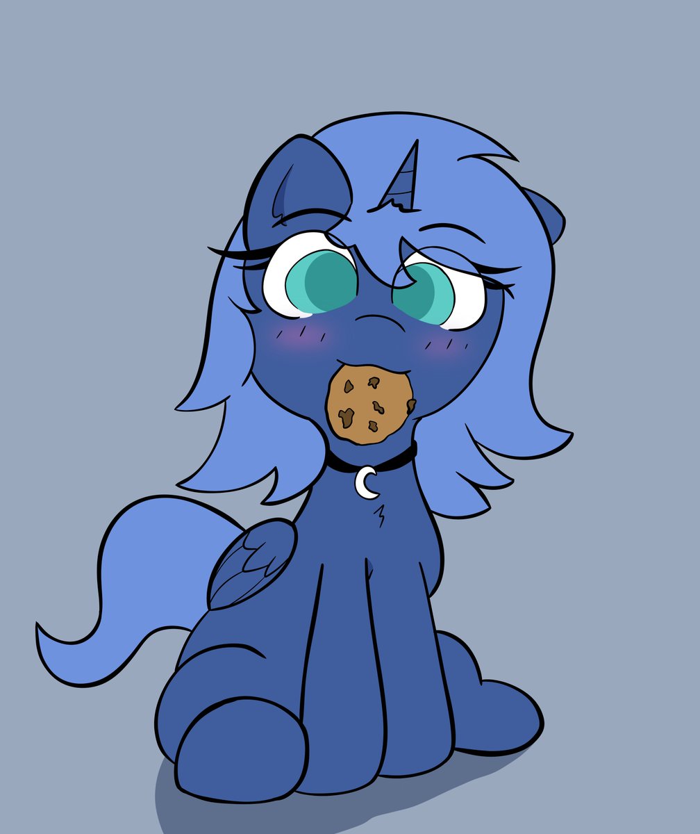 I love me some Woona. She's probably my favorite version of any pone. And you know she just loves her cookies. #MLP #mlpfim #mlpart #mylittlepony #pony #ponyart #brony #princessluna