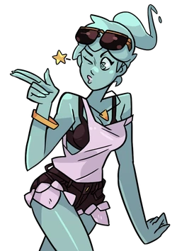 SplittingSeams's tweet image. Couple monster prom gals while I work on my own monster prom stuff... Polly Geist, a bubbly party gal who loves joking about different ways she could have died, aaand Miranda, an oblivious royal girl who relies on serfs to feed her.