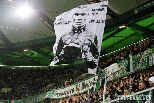 Awaydays23's tweet photo. Remembering Wolfsburg's Junior Malanda who sadly passed away on this day in 2015 #vflwolfsburg #RIPjuniormalanda https://t.co/JrjlwDpzfI