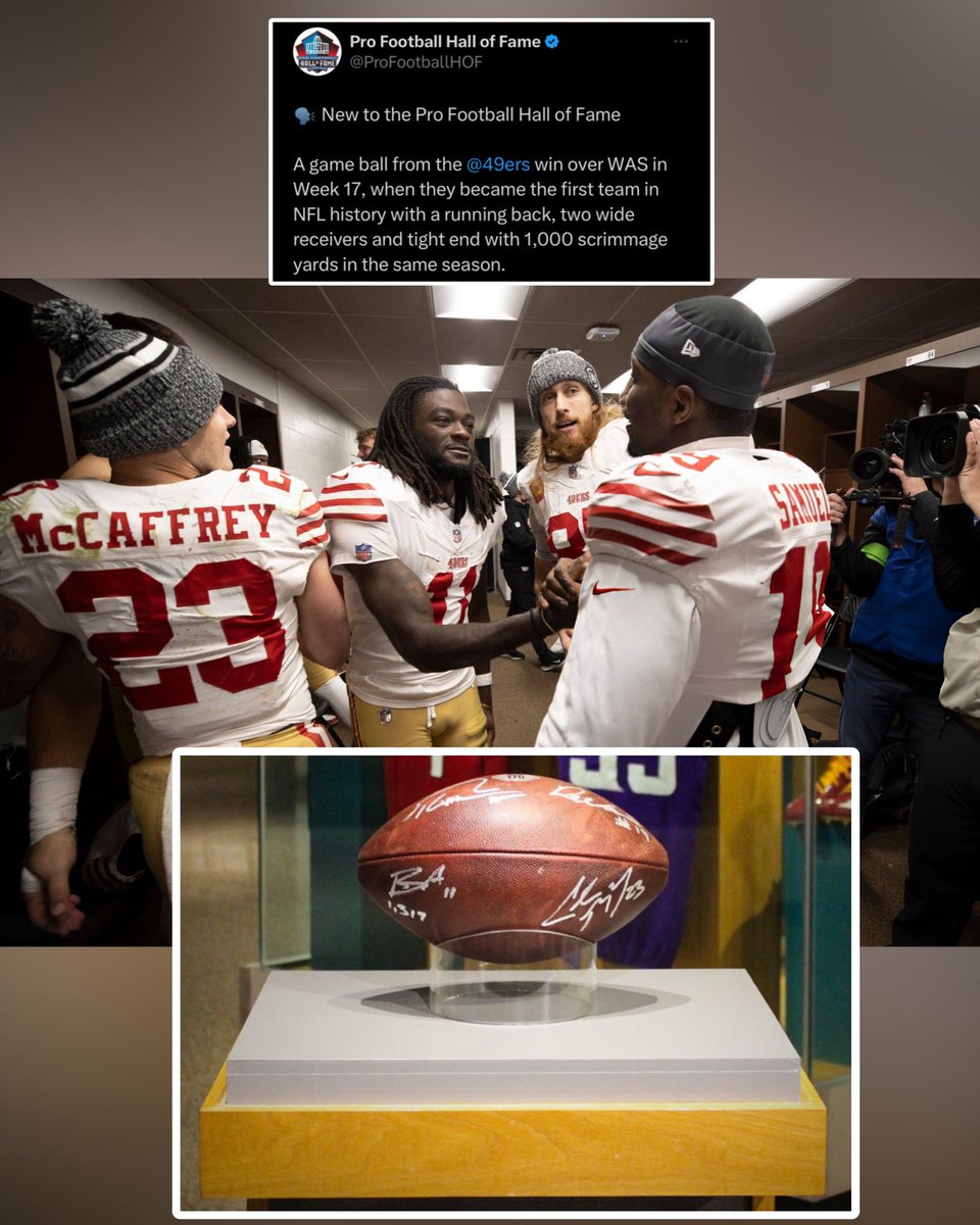 The Niners offense is legendary 🔥

H/T <a href="/ProFootballHOF/">Pro Football Hall of Fame</a>