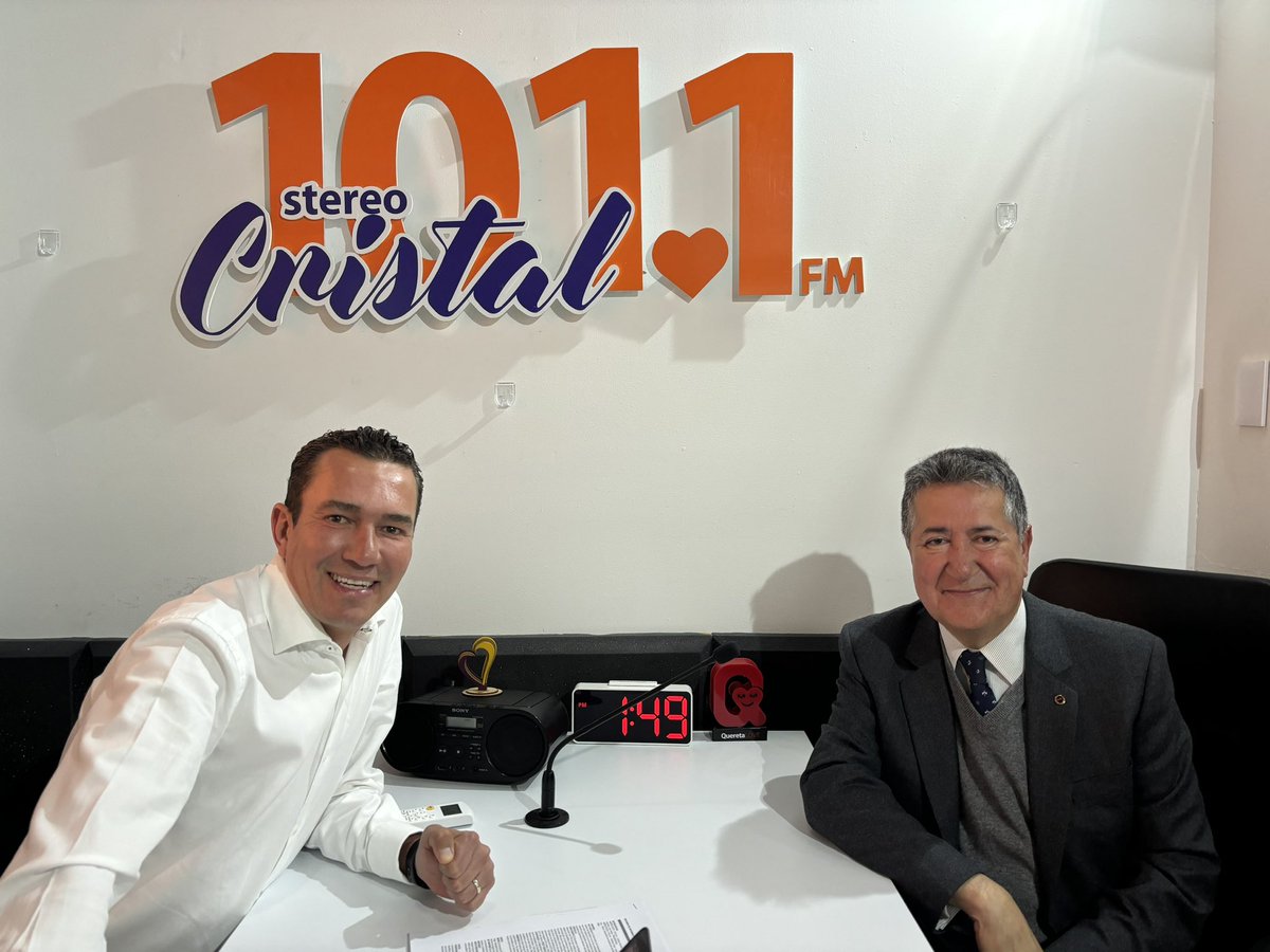 #Entrevista 🎙 | Víctor Oléa <a href="/oleavabogado/">Víctor Oléa</a>, presidente de la Barra Mexicana de Abogados, nos hace una invitación al XIX Congreso Nacional de Abogados "El Derecho en el México que Viene" en Querétaro. ¡Sintoniza el 101.1 FM #StereoCristal y conoce los detalles!