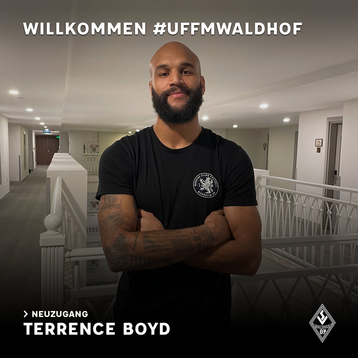 📰Terrence Boyd wechselt zum SV Waldhof Mannheim 07 Ja, es stimmt wirklich. Terrence Boyd wechselt mit sofortiger Wirkung zum SV Waldhof Mannheim 07. Der 1,88m große Mittelstürmer befindet sich bereits mit der Mannschaft im Trainingslager in Side. #üwwermStrich #svw07