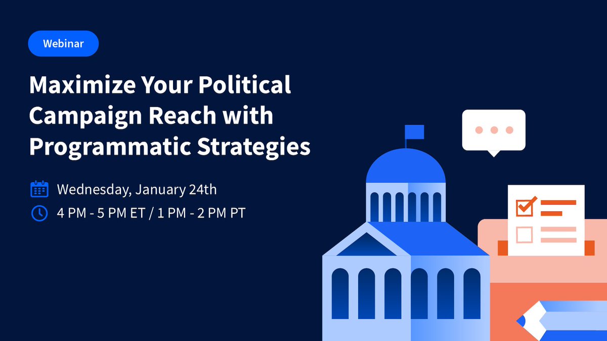 Enhance your election campaigns with key strategies and insights that maximize voter influence 🗳️Save your seat for our webinar and learn from the best in programmatic politics: go.stackadapt.com/n79thAuA