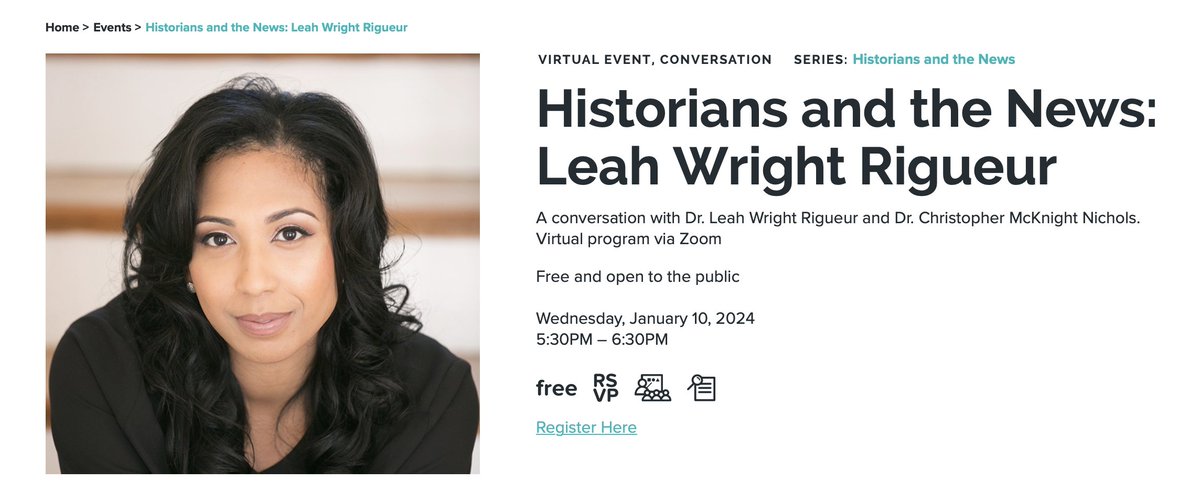 CMcKNichols's tweet photo. Re-release of Jan 7 2021 Historians and the News #HATN conversation with @KevinMKruse @OrHist -- come on out tonight 8:30PM ET/5:30PM PT for a live conversation with @LeahRigueur, free, public, remote, with registration https://t.co/pmlztdPHr4 https://t.co/vQ6z4UB5le