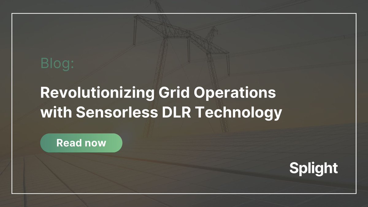 Enhancing grid reliability like never before! Explore Splight's pioneering sensorless #DLR technology for a more robust and efficient power grid. #ReliableEnergy ➡️ buff.ly/4834AUY