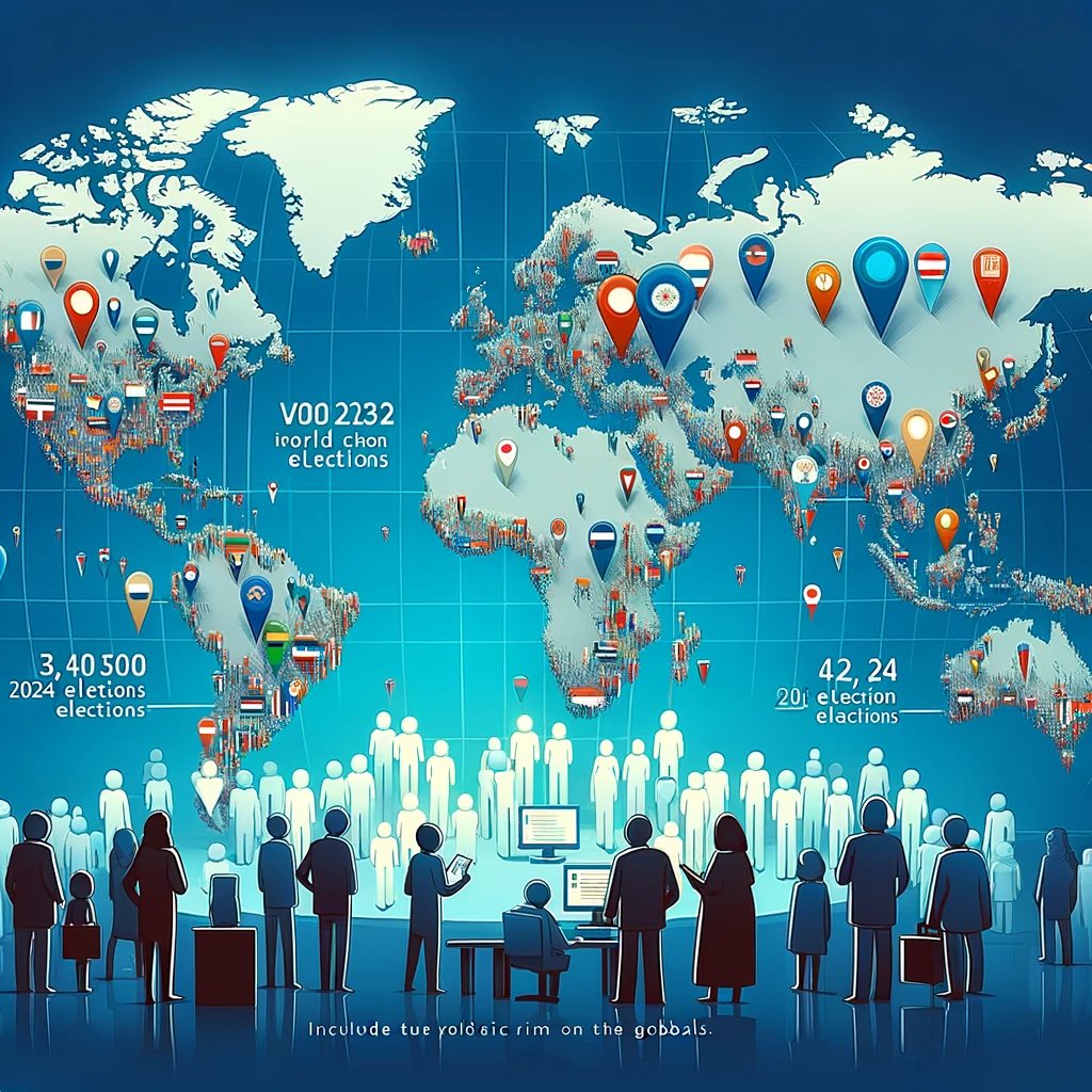 gadx1's tweet image. Ya asimilamos que #2024 será el año electoral más grande de la historia moderna? Más de 60 países tendrán elecciones; Entre ellos, algunos de los países más poblados e influyentes del mundo. #YearOfPower #NewWorldOrder