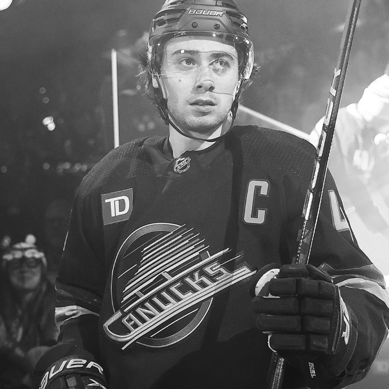 Canucks's tweet photo. The Evolution of Quinn Hughes' Shot by Tyson Cole. ✍️

Botchford Project participant, @SpittinPicklets, details the edge Hughes' shot brings to his game and the success he's finding with it.

READ | https://t.co/PDrTc59rBa