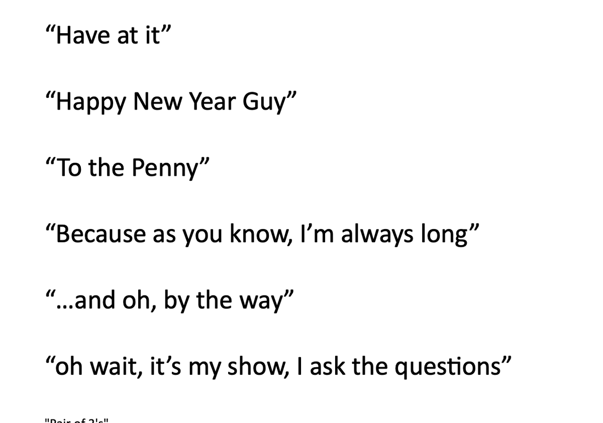 Vahe's tweet photo. @timseymour @grassosteve @GuyAdami @CarterBWorth @Bonawyn @KarenFinerman @RiskReversal
I and many others love your banter and would pay for a teeshirt with their favorite fast quote with proceeds going to a worthy cause. Here are some ideas and Happy New Year Guy!
📷 https://t.co/LrQUmwJvGb