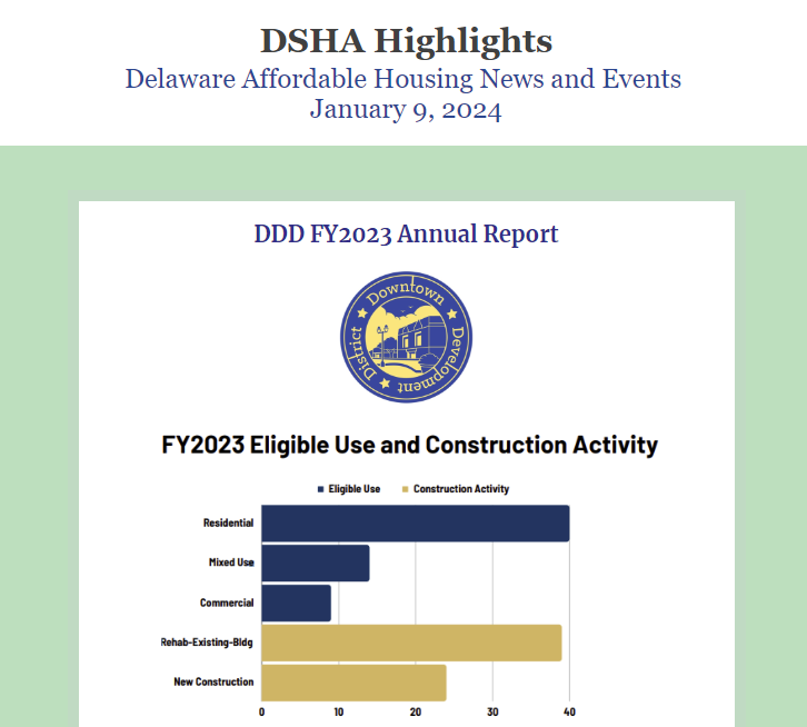 Looking to stay up to date with all things DSHA and housing-related? Want to know what events are happening? Thinking about getting a housing job in Delaware? Sign up for our newsletter! destatehousing.com/NewsAndEvents/…
