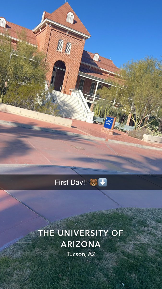 First day as an Arizona Wildcat went well!! It was cold this morning but only had one class also got my CatCard!! Excited for my other classes and what else there is to come!! 🐻⬇️🙏🏻 #BearDown