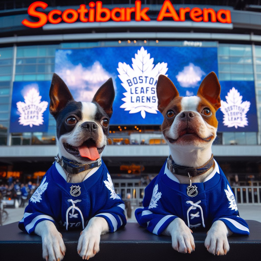 JoeShedler's tweet photo. Ok this is cute.  ScotiaBark Arena  🤣🤣🐕🐕 #LeafsForever 
#NHLAllStarVote William Nylander
#NHLAllStarVote Mitch Marner
#NHLAllStarVote Morgan Rielly 
#NHLAllStarVote John Tavares https://t.co/FaSgK2AEBh