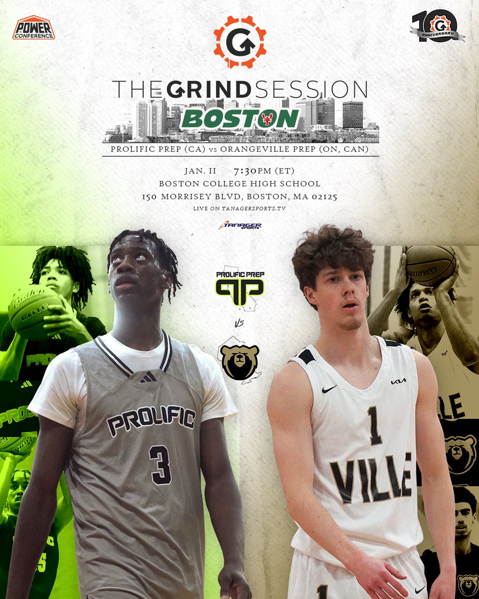 Boston where ya at !?!? We are bringing the boy AJ Dybantsa back home for ONE NIGHT ONLY. <a href="/ProlificPrep/">Prolific Prep</a> vs  <a href="/OrangevillePrep/">The Orangeville Prep</a> - standing room only, get there early 🎥🏀