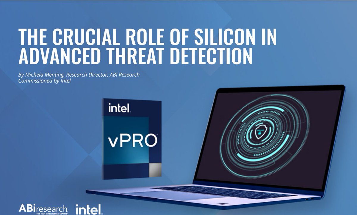 As threat actors grow more sophisticated, developing clever methods to outsmart #cybersecurity solutions, Intel® TDT provides the silicon answer to expand EDR capabilities deep within the hardware. Learn more intel.ly/48QTBhB