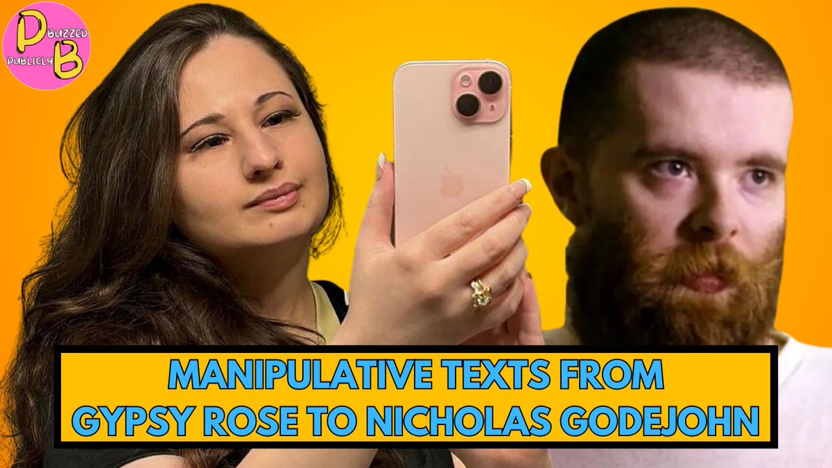 PubliclyBuzzed's tweet image. NEW VIDEO! #GypsyRose manipulating Nicholas Godejohn via Texts before the Murder of Dee Dee Blanchard. GROSS AS FUCK! 
#GypsyRoseBlanchard 
youtu.be/yOalGuT0RXM?si…
