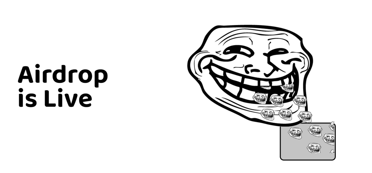 TrollErc_20's tweet photo. $TROLL Airdrop is Live for holders.

Claim here: https://t.co/rtLZ14cG4L https://t.co/Omk4789462