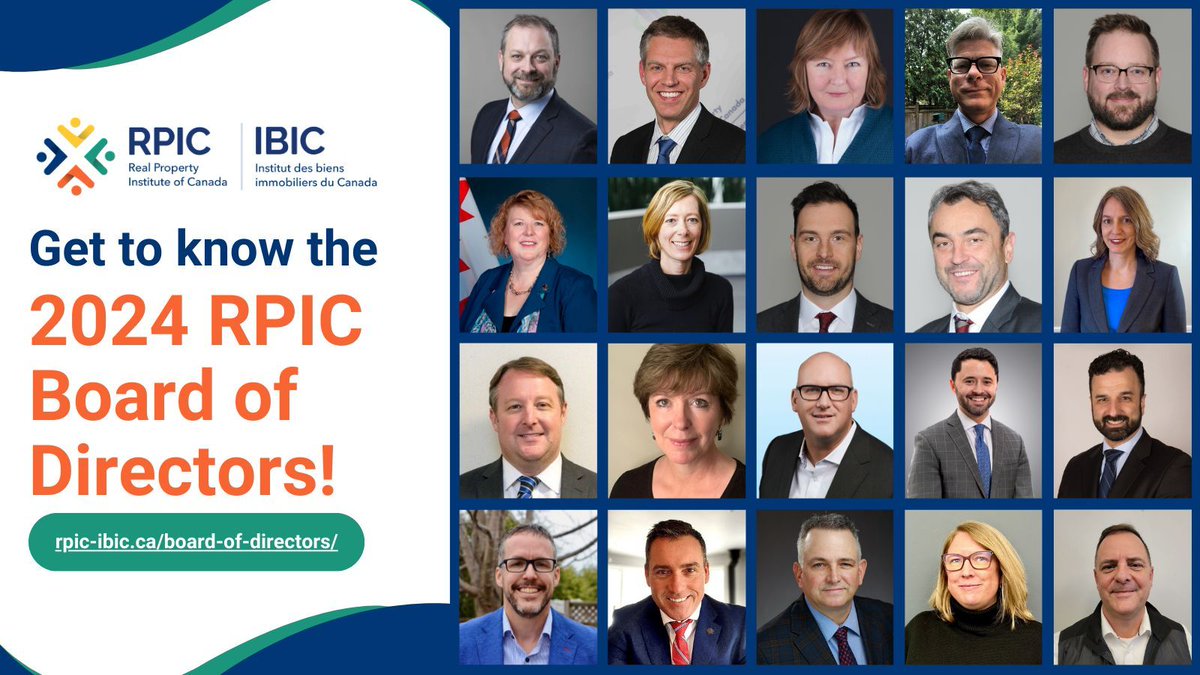 RPIC_IBIC's tweet image. Introducing the 2024 RPIC Board of Directors! 

Learn more about those leading our organization: buff.ly/3LDAkY9  

#RPIC #BoardofDirectors #RealProperty
