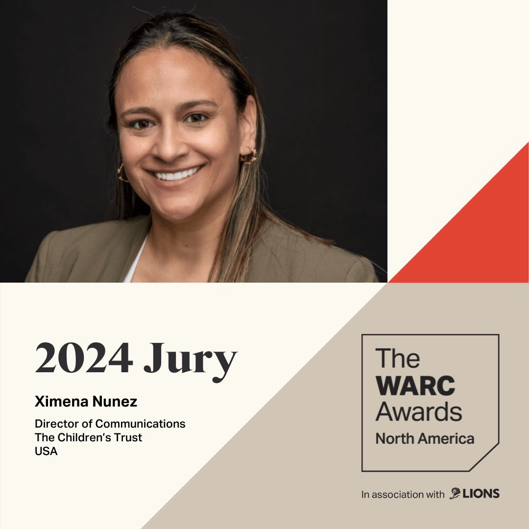 menanunez's tweet photo. The #WARCAwards2024, in association with Lions, are back and will celebrate strategic brilliance and effective impact. I'm thrilled to announce that I'll be serving as a jury member for North America. Thank you @WARCEditors for this great opportunity. #WARCAwardsJury2024 https://t.co/98cpYFmZWs