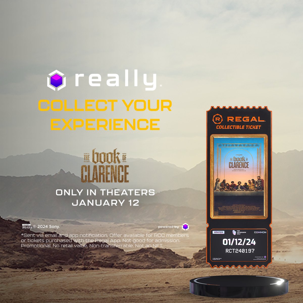 TheReallyAR's tweet photo. How far would you go to prove you're not a nobody? #TheBookofClarence #CollectibleTicket is available now in the @regalmovies app! https://t.co/8LDCu3UK7q https://t.co/IcjzCkPl9N