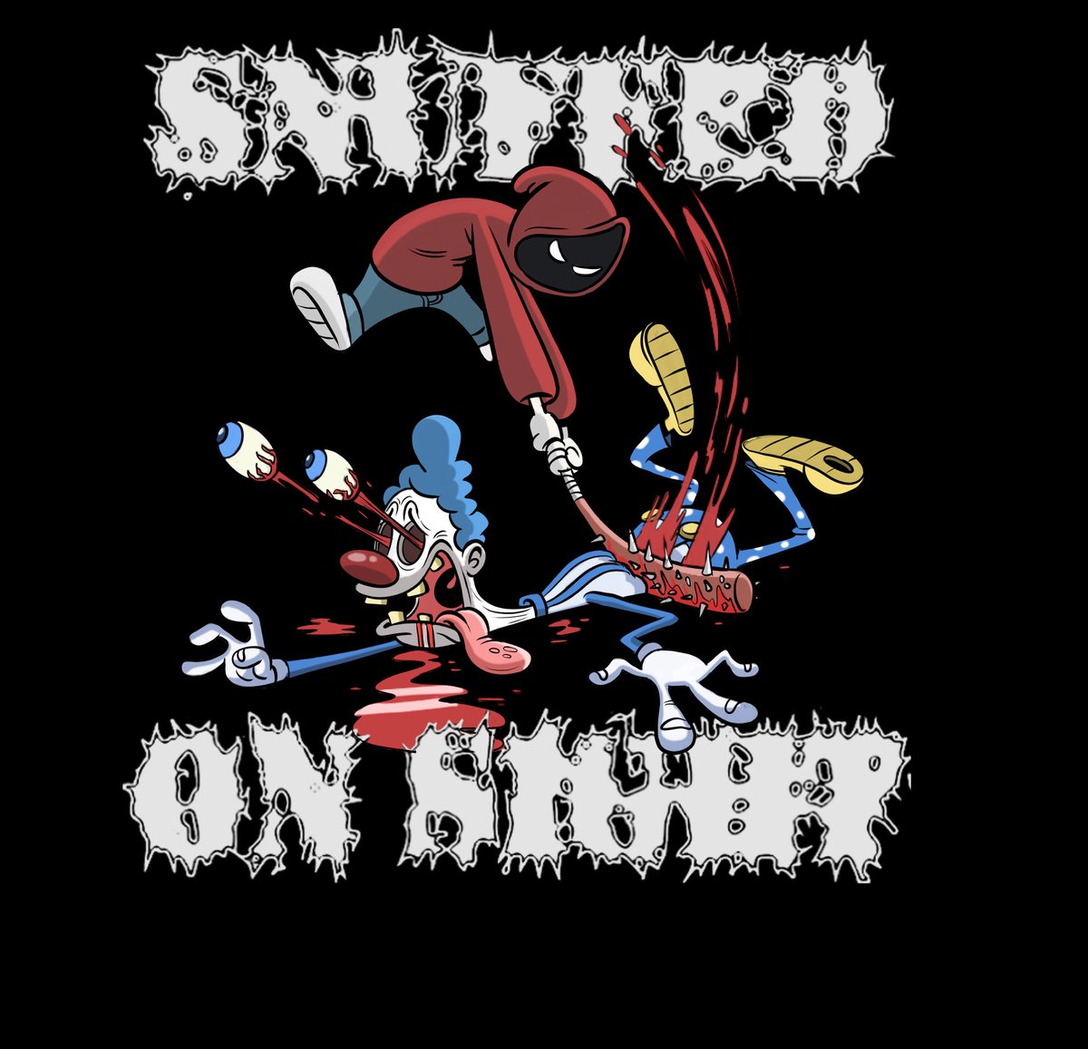 Shirt I got to design for @SnuffedOnSight ! Super fun one! Hope I get to do more! #slam #snuffedonsight #brutaldeathmetal #hardcore #commission #design