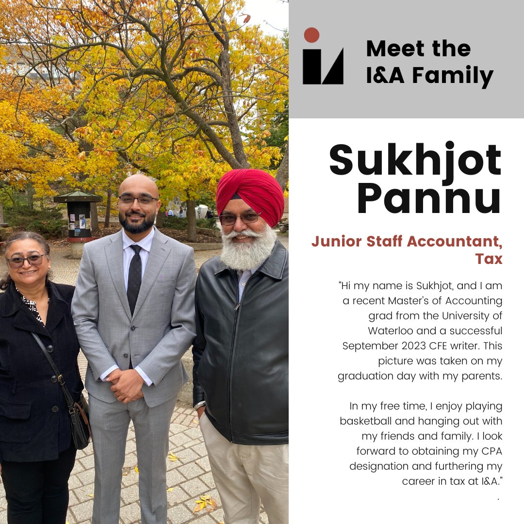 Back with another #MeetTheFamily post and today we are glad to introduce Sukhjot Pannu, the newest member of our growing tax department!