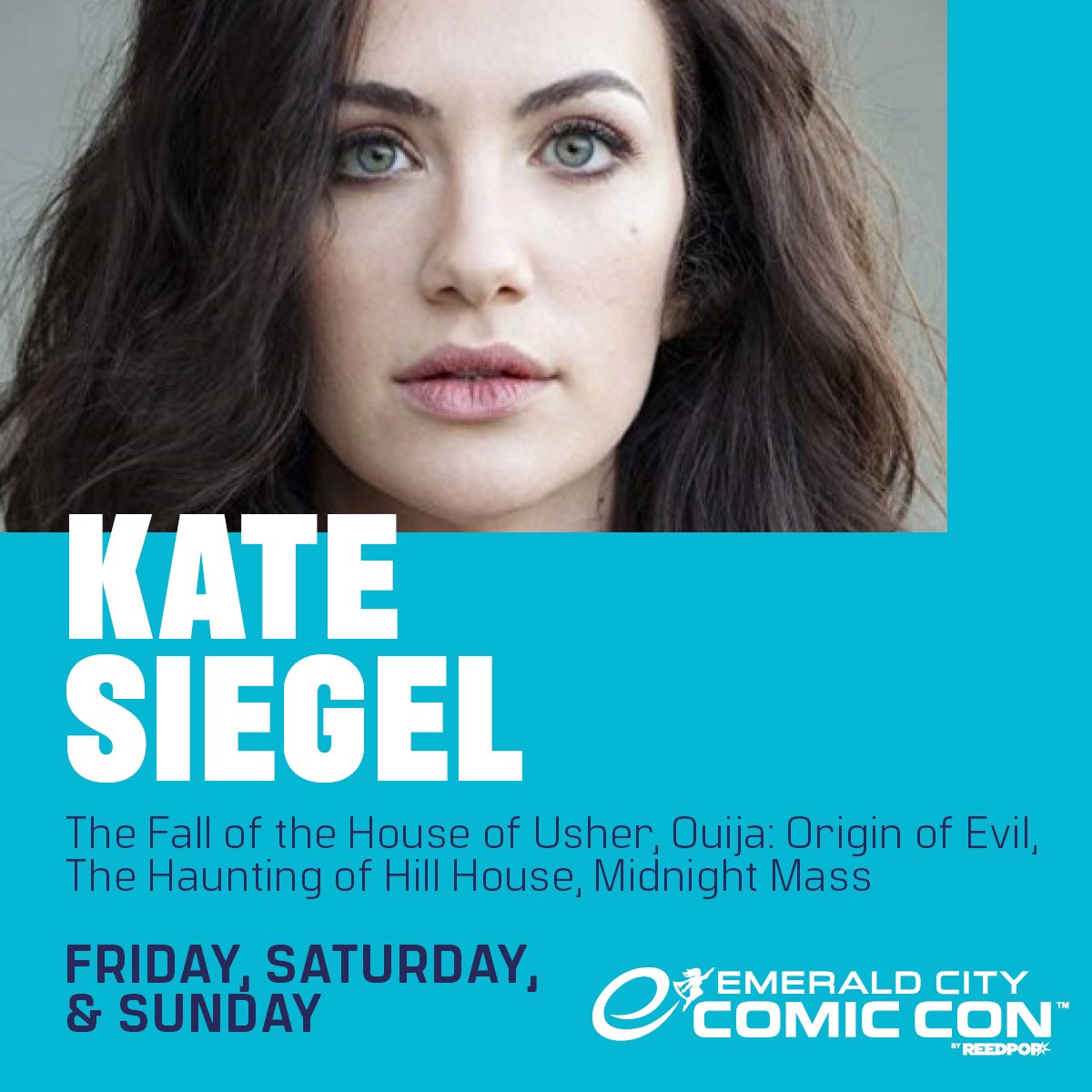 Those who slay together, stay together 🔪 ❤️ 👻 We're excited to welcome iconic horror duo Mike Flanagan and Kate Siegel to ECCC 2024! Mike and Kate will both be appearing Friday-Sunday in Seattle. The best part? Photo Ops and Autographs are on sale NOW at EmCity24.com/PhotoAuto