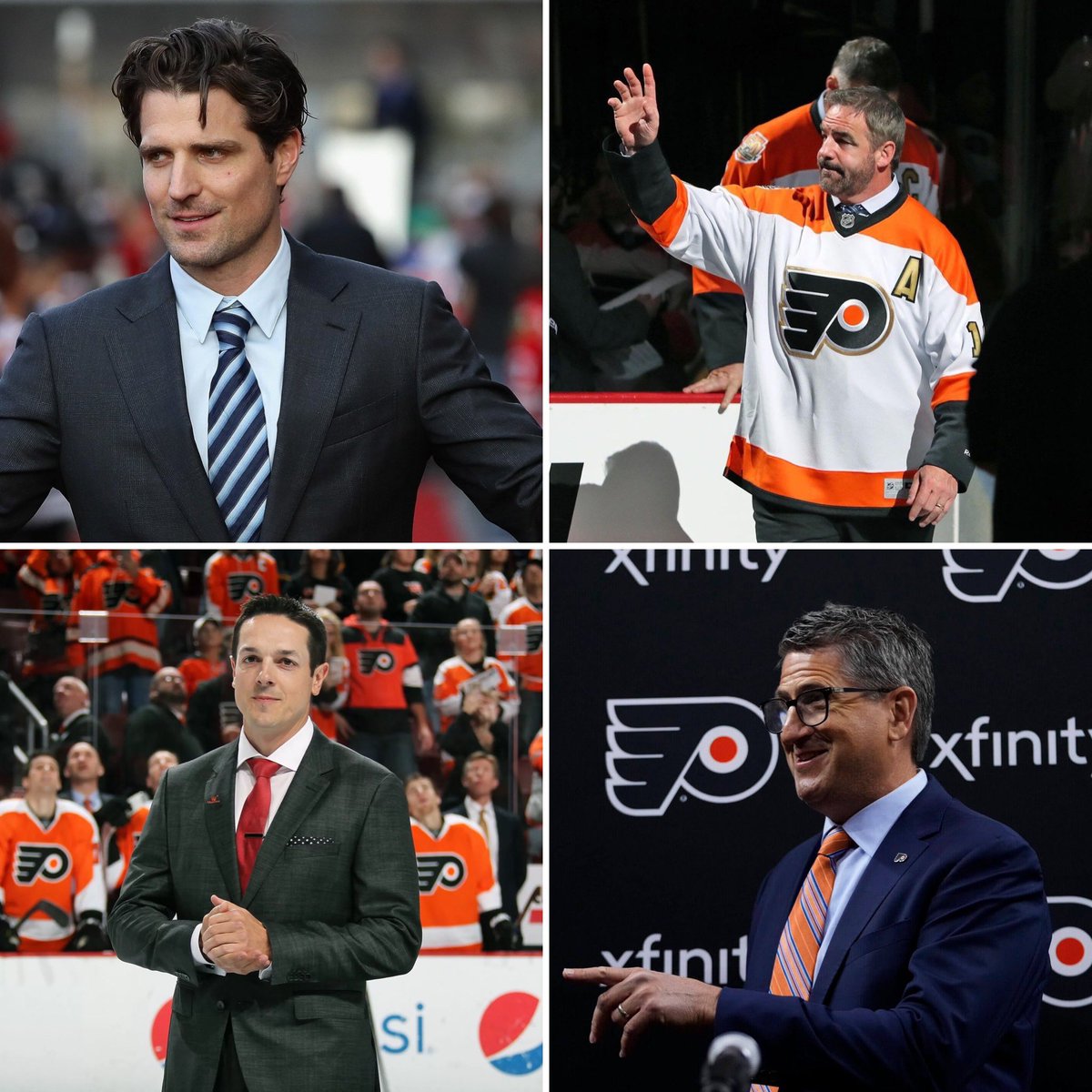 FlyersNation's tweet photo. Imagine the nerve someone must have to ghost all four of these men.

#Flyers https://t.co/U2zK3s0WOo