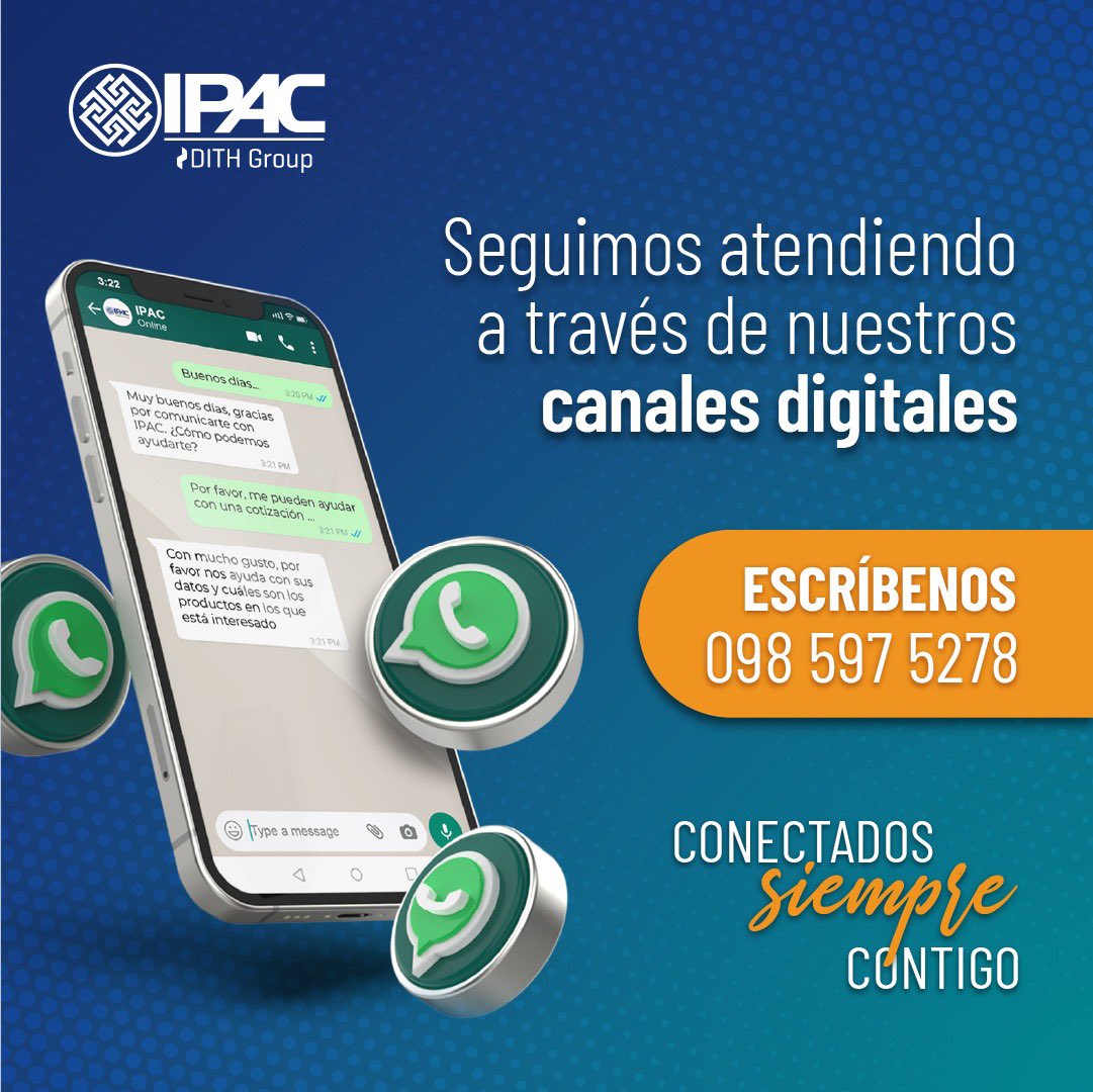 IpacAcero's tweet photo. Nos encanta atender tus requerimientos 📲
.
.
.
#IPAC #DITH #porloscaminosdelacero https://t.co/7aUozXngEu