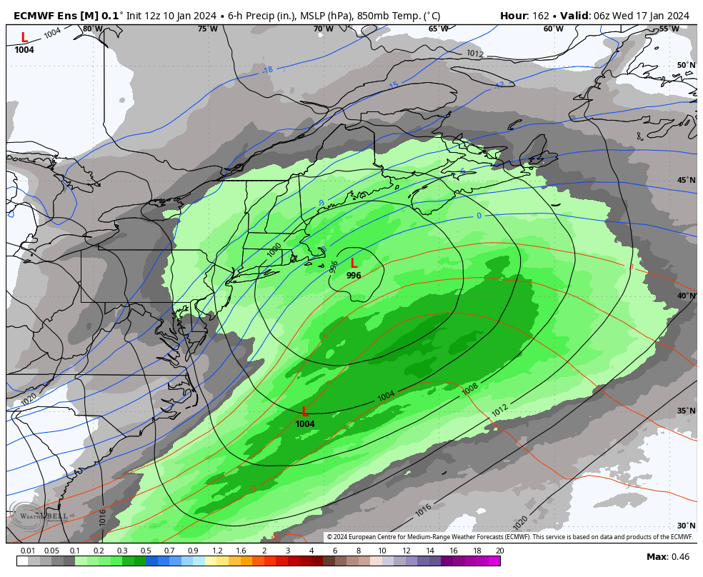 wxreboot's tweet photo. Next Tuesday-Wednesday comes the east next snowstorm chance..this is mainly supported by deterministic guidances along with EPS. https://t.co/wjzzUDh8Nh