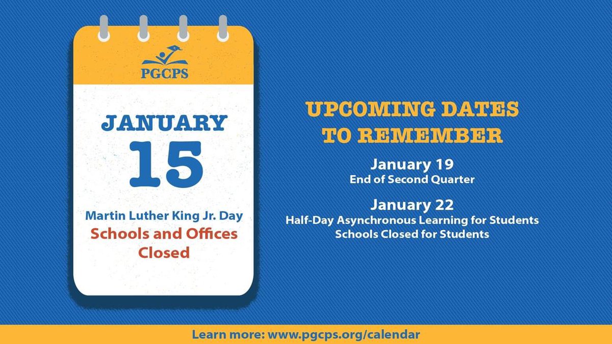 Please take note of these important January dates! 📅✍️
