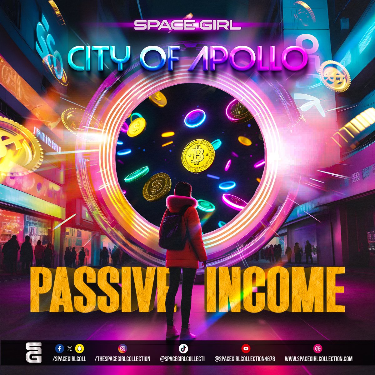 SpaceGirlColl's tweet photo. Step into the City of Apollo and unlock the future of passive income with Space Girl!

#nftcommunity #bitcoin #blockchain #digitalart #art #nftcollector #eth #spacegirls #SpaceCadet #NFTs #PassiveIncome #DeathMatchMadness https://t.co/oZ0o8xtVu8
