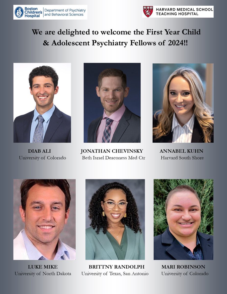 ZhealaQayyum's tweet photo. We are thrilled to welcome our incoming class of 2024 CAP fellows!! Looking forward to working with these amazing physicians! Congratulations!!
@CAP_MSR @BostonChildrens #MedTwitter #psychtwitter #CAPtwitter @ChaseSamsel #MatchDay #match2024 #AcademicChatter #Psychiatry https://t.co/UjXyRb26EH