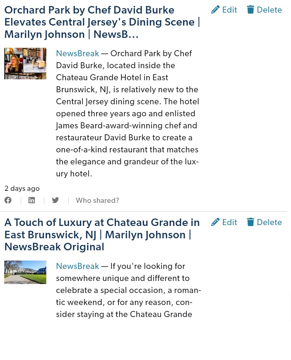 Added my recent food travel writing to my @MuckRack portfolio. muckrack.com/marilyn-johnso… #foodwriter #travelwriter #foodwriting #travelwriting #foodtravel #travelfoodie #travelforfood #restaurantreviews #hotelreviews