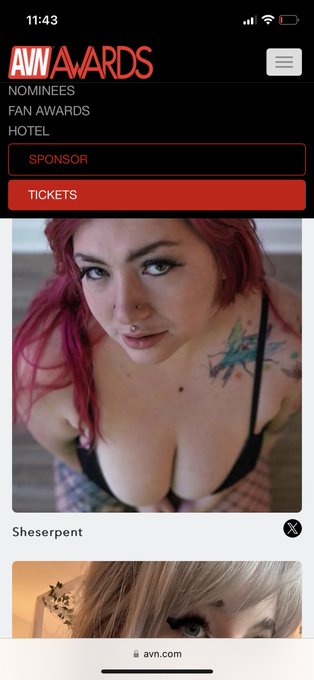 Being nominated for an avn Supreme Solo Creator is the coolest thing to happen so far this year!!!  Go<a href="/tag/realloyalfans"class="tags"><span>#realloyalfans</span></a>