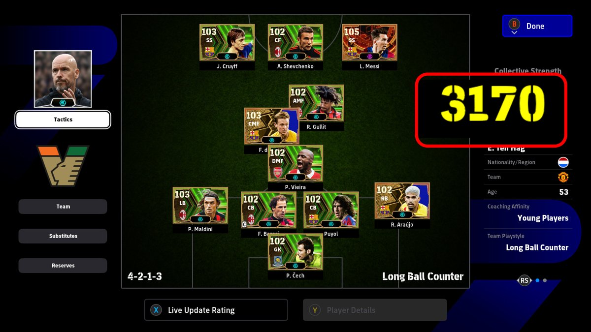 efootballpes_AR's tweet photo. ما هي أعلى قوة حصلت عليها ؟
#efootball2024 https://t.co/e37iveAlVE