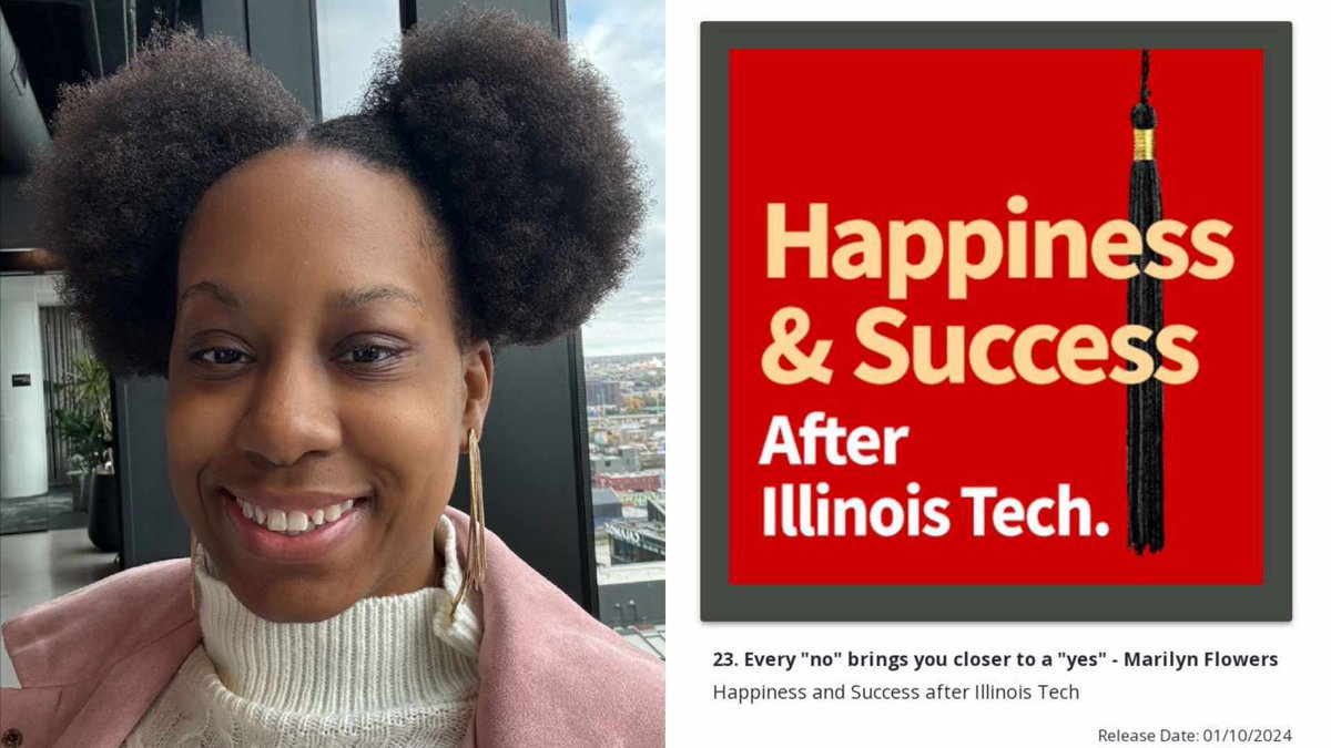 mermerflowers's tweet photo. Hi Everyone!

I had the honor of being this week's guest on the Happiness and Success after @illinoistech Podcast Series! 

Check it out! 📷

23. Every "no" brings you closer to a "yes" - Marilyn Flowers

YouTube: https://t.co/VE70s8cuw4

Apple Podcast: https://t.co/o5LTAGGmm7 https://t.co/UXwEyRUjj7