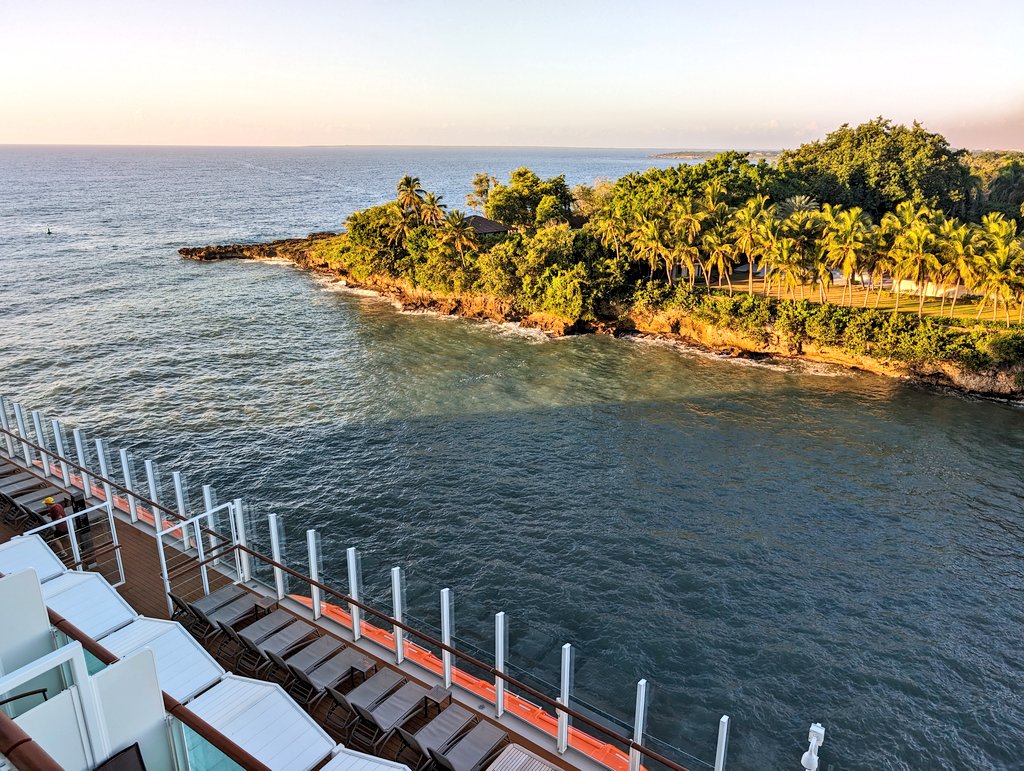 daldred007's tweet photo. Jan 10
10/365
007 is out and about again!
Early morning @pandocruises at La Romana, Dominican Republic. Tour by Safari bus with stops at a cigar factory, sugarcane fields, a Dominican ranch & the beach, plus rum & coconut drinks As well!
#shipshots #Arvia #Caribbean #laromana https://t.co/Dbo3I0xnw4